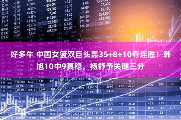 好多牛 中国女篮双巨头轰35+8+10夺连胜！韩旭10中9真稳，杨舒予关键三分
